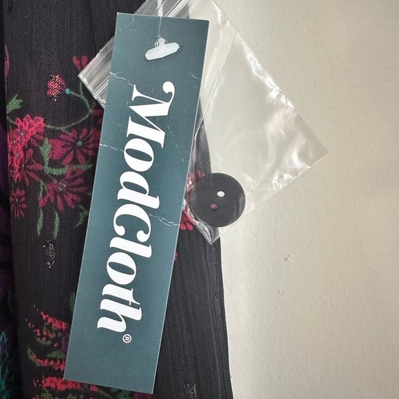 ModCloth Meow Boutique Pleated Floral Midi Skirt NWT - Picture 4 of 7